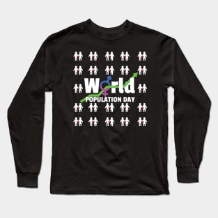 world population day Long Sleeve T-Shirt